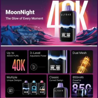 ELFBAR MoonNight 40000 Puffs | Ultimate Disposable Vape with Curved Display