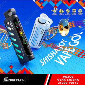 vozol gear shisha disposable vape nicotine free