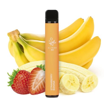 Elf Bar 800 - Strawberry Banana 0% - NICOTINE FREE