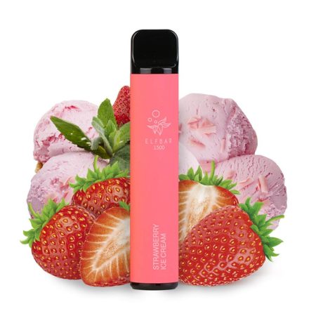 Elf Bar 1500 - Strawberry Ice Cream 5%