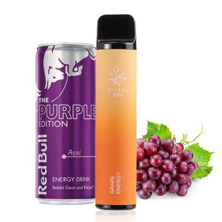 ELF BAR 2500 - Grape Energy  2%