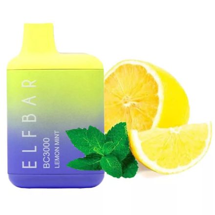 ELF BAR BC3000 - LEMON MINT 5% - RECHARGEABLE