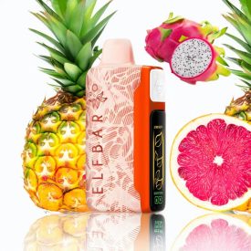   ELF BAR NICOTINE KING 40000 - PINEAPPLE DRAGONFRUIT GRAPEFRUIT  - RECHARGEABLE