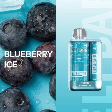 ELF BAR TE5000 - BLUEBERRY ICE 5% - RECHARGEABLE