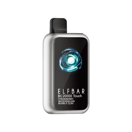 ELF BAR BC20000 TOUCH disposable vape with strawberry watermelon bubble gum flavor and 20000 puffs