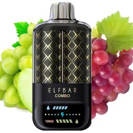 ELF BAR COMBO disposable vape with green grape and grape flavor and 25000 puffs ELF BAR COMBO disposable vape with green grape and grape flavor and 25000 puffs