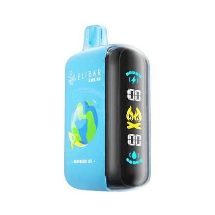 ELF BAR RAYA D3 disposable vape with blueberry raspberry flavor and 25000 hits