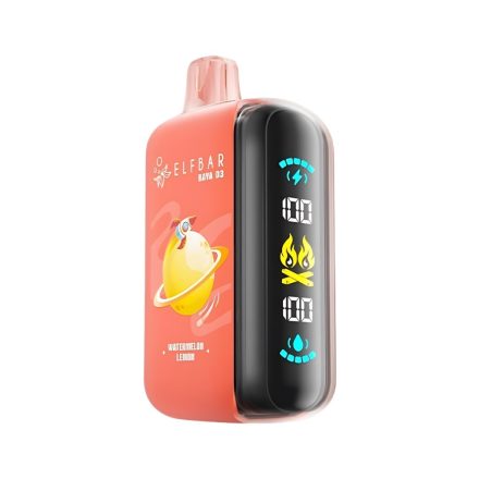 ELF BAR RAYA D3 disposable vape with watermelon lemon flavor and 25000 hits