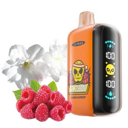 ELF BAR GH23000 rechargeable vape with jasmine raspberry flavor and 23000 puffs