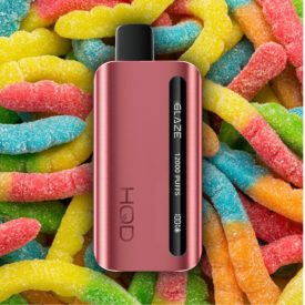 HQD GLAZE 12000 - Sour Gummy Worms 2% - RECHARGEABLE