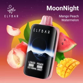ELF BAR MoonNight 40000 disposable vape 5% – Mango Peach Watermelon flavor