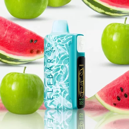 ELF BAR NICOTINE KING 40000 - SOUR APPLE WATERMELON 5% - RECHARGEABLE