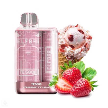 ELF BAR TE5000 - Strawberry Ice Cream 5%