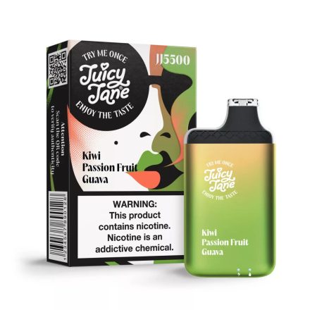 ELF BAR JJ5500 - Kiwi Passion Fruit Guava 5% - RECHARGEABLE