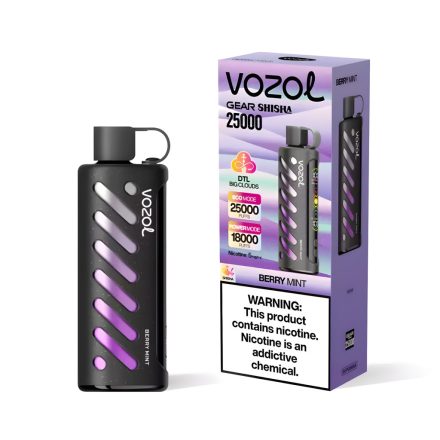 VOZOL GEAR SISHA 25000 - BERRY MINT 0.5% NICOTINE